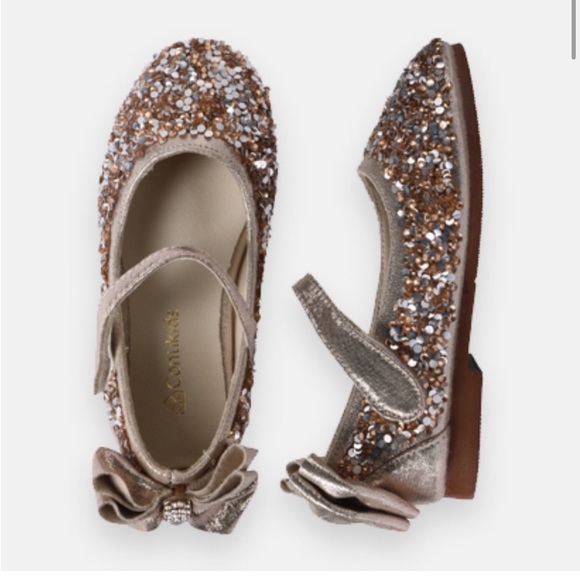 💞 New in Box - Girls Mary Jane Sparkle Ballet Flat - Picture 2 of 4